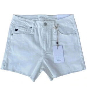 KanCan Cutoff Shorts White Denim Size Medium NWT